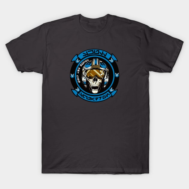 Skull Squadron Blue Leader Blue Squadron T-Shirt by marat